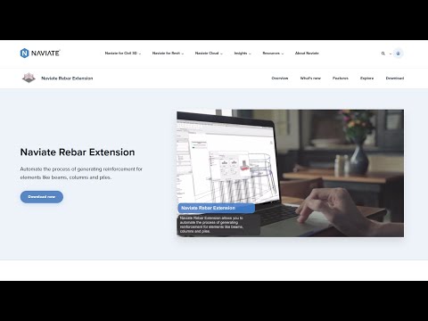 تحميل إضافة التسليح لبرنامج الريفت 2022 Naviate Rebar Extension 