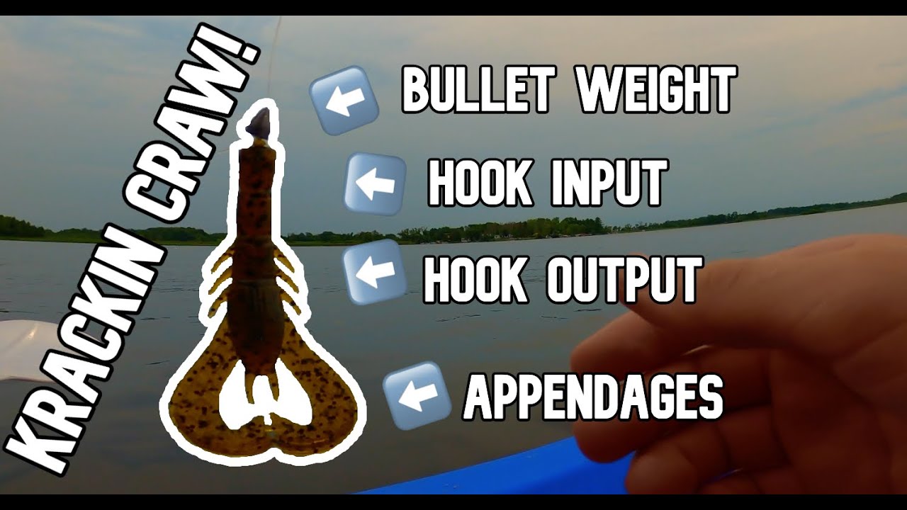 How to Rig a krackin Craw (Googan Baits) to Catch Bass Texas Rig YouTube