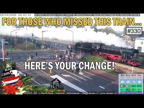 Christmas Steam Express on Railcam NL #330
