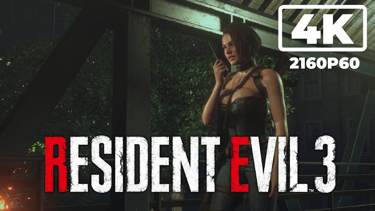 RESIDENT EVIL 3 REMAKE Walkthrough 4k 2160p60 FULL GAME No Commentary ...
