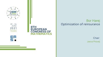 Bor Harej: Optimization of Reinsurance