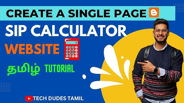 🔴How to Make a Single Page Sip Calculator in Blogger in Less Than 5 Minutes!