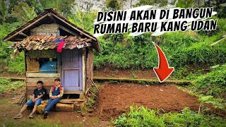 Allhamdulilah Rumah Kang Udan Mulai Di Perbaiki‼️Sebatang Kara Tinggal Di Gubuk Reyot