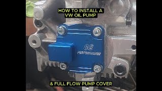 VW Full Flow Oil Pump Install