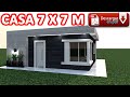 Casa 7 x 7 m / House 7 x 7 m / Rumah 7 x 7 m