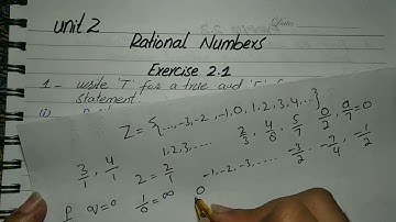 7th Class Math - Ch#2 (Rational numbers) Exercise 2.1 Q 1 & 2 | 7th Class Math Punjab Text Board