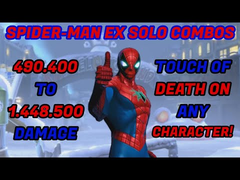 UMVC3 EX - SPIDER-MAN SOLO COMBOS!