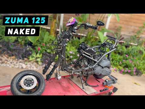Yamaha Zuma 125 Naked! What's inside? | Mitch's Scooter Stuff