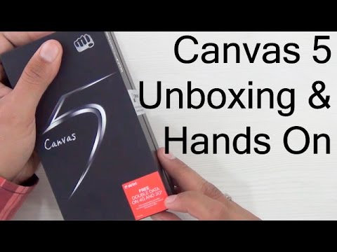 Micromax Canvas 5 Unboxing And Hands On Review