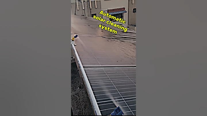 Automatic solar cleaning system #entertainment #technology #solar