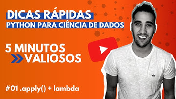 Dicas Python para Ciência de dados - .apply() + lambda | Pandas
