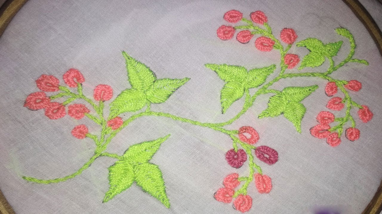 Vine Embroidery Tutorial Flower Vine Embroidery Design | My XXX Hot Girl