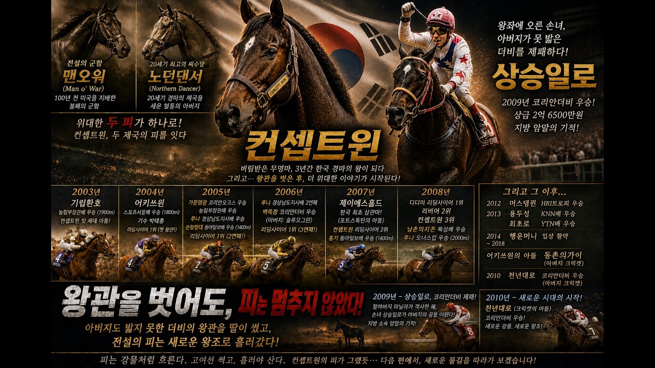 아버지의 부고와 딸의 왕관 — 어느 씨수말 왕조의 마지막 기록 | 피는 강물처럼 흐른다 5화 왕좌의 게임 : 컨셉트윈 하편