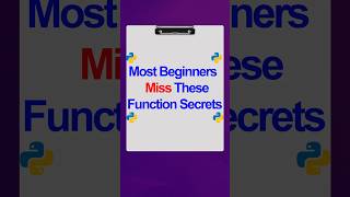 I Used These 5 Function Tricks in Python — Here’s What Changed Python Basics #coding #pythontutorial