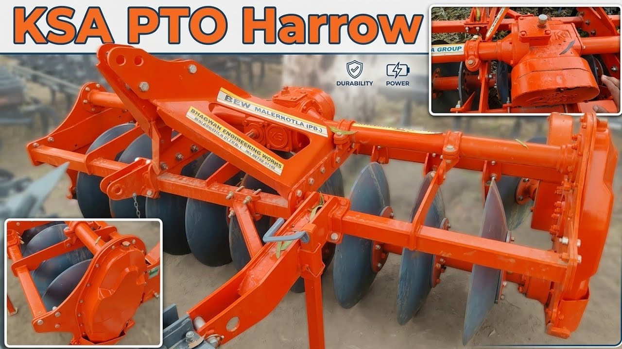 KSA Rotary harrow ll Pto Harrow ll Fully gear Drive pto harrow l 9 tavi pto harrow ll ksa pto harrow