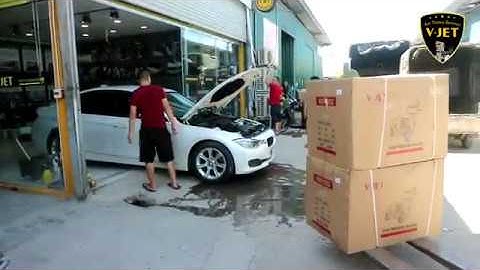 Cầu nâng Ấn Độ và trọn bộ rửa xe lắp đặt tại Hòa Bình