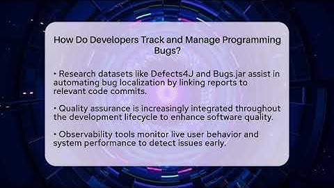 How Do Developers Track and Manage Programming Bugs? | Learn To Troubleshoot News