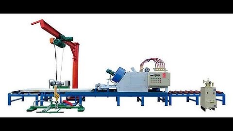Stone Flaming Machine with Slab Jib Crane