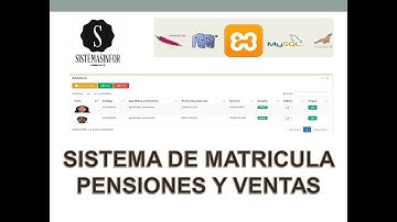 sistema de matricula pensiones y ventas -web