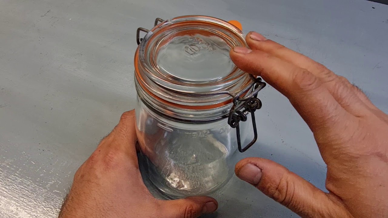 Tarro de cristal con cierre hermetico / Bote de cristal hermetico /  Recipiente vidrio / 