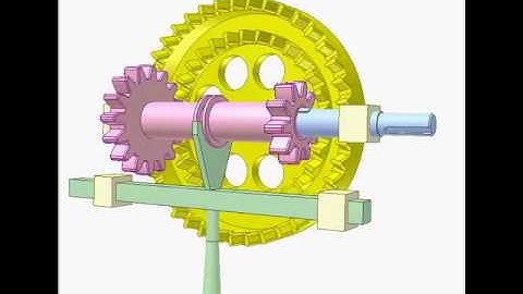 Cơ cấu giảm tốc hai tốc độ có đảo chiều bằng bánh răng mặtFace gear 12