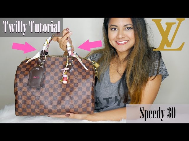 How to wear a Louis Vuitton silk square scarf - tutorial 4 easy
