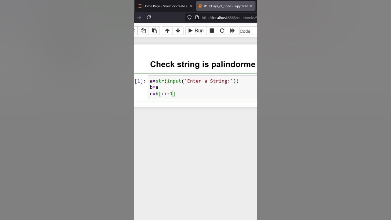 क्या आपकी string palindrome है? 🤔 चलिए Python में चेक करते हैं!#Python ...