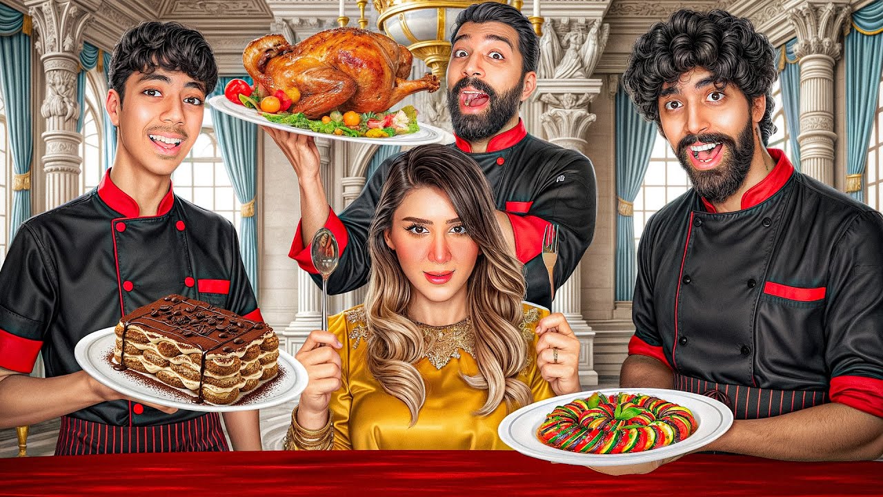 آشپز شخصی زنم شدیم 😂🍴(خانم فیلمیردار)