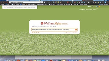 Wolfram Alpha word problems