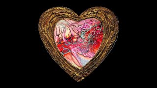 Valentine Heart Textured Mixed Media #art #tlp #abstract screenshot 5