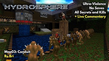 Doom II: Hydrosphere | Map03 - Conduit (UV 100%, No Saves)