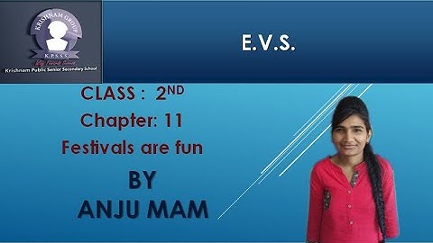 EVS for class 2 lesson Festivals are fun in english