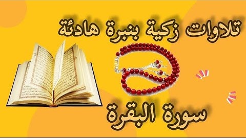 "تلاوات زكية بنبرة هادئة( البقرة)! تلاوة_هادئة_بصوت جميل "