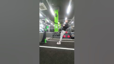 TRX demo - standing row exercise at Energie Fitness Cardiff St Mellons gym