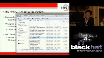 Blackhat 2012: Windows 7 Phone Hacking & Exploitation