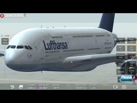 Infinite Air Flight Simulator A380 Lufthansa Airline Android İos  Free Game GAMEPLAY VİDEO