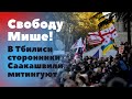 «Свободу Мише!» В Тбилиси заступились за Михаила Саакашвили. Многотысячный митинг оппозиции.