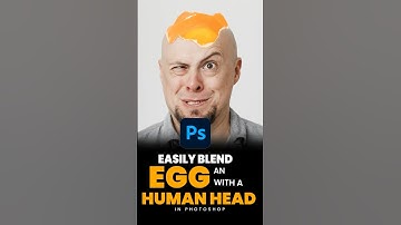 Easily Blend an Egg with a human head in photoshop #photoshoptutorial #art #manipulation