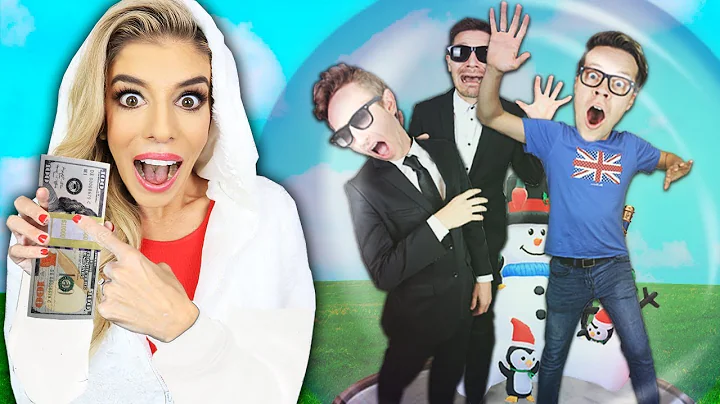LAST TO LEAVE the GIANT SNOW GLOBE Wins $10,000! (...
