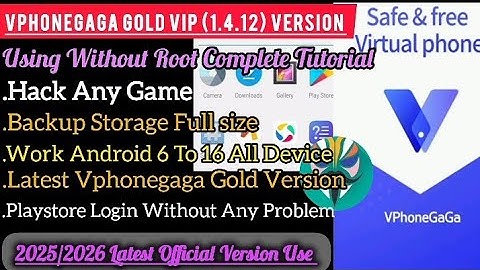 How To Use Vphonegaga Gold Version In Android Without Root Step By Step Process ||