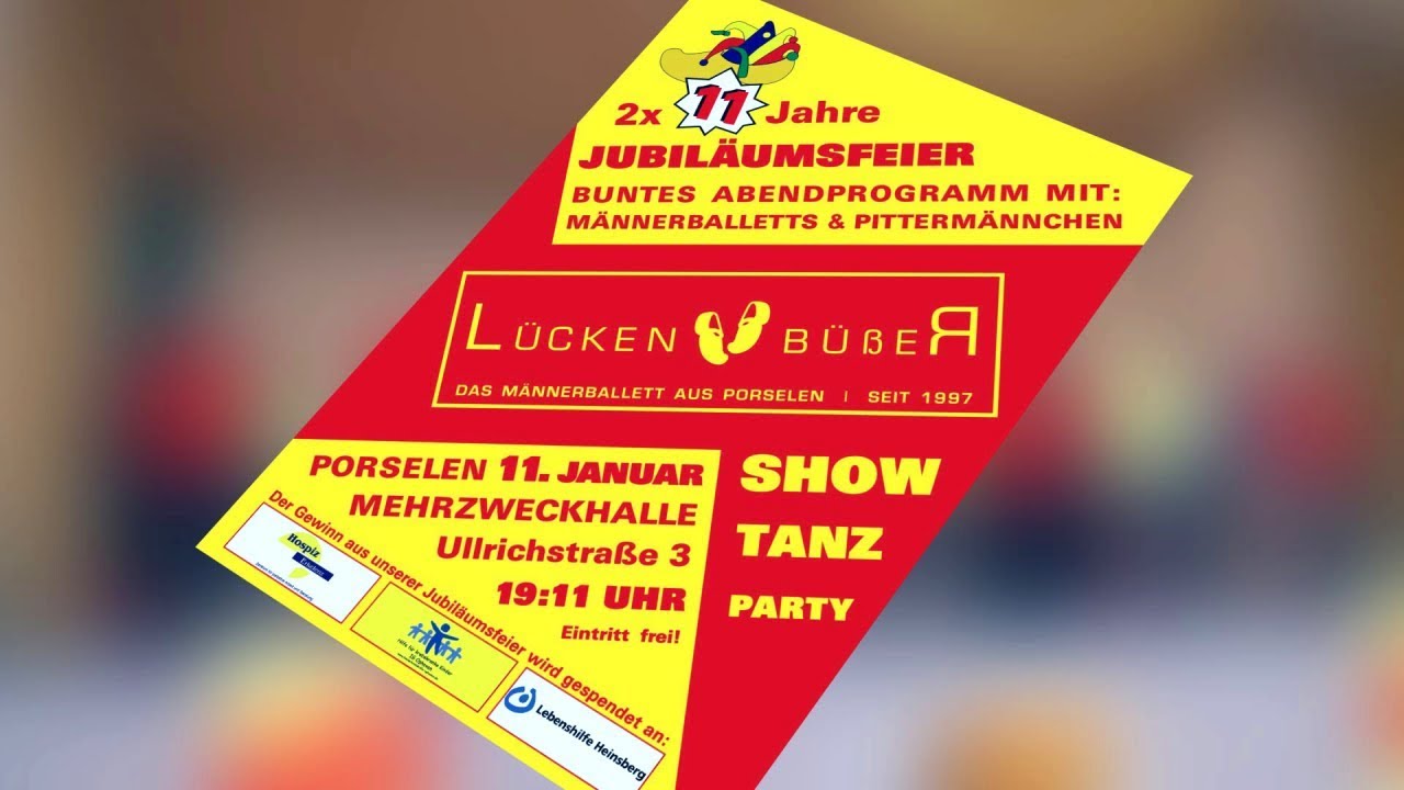 myREGIO.TV: 2 x 11 Jahre Männerballett 