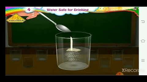 Std 4 #EVS part I #water safe for drinking