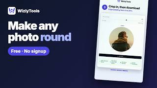 Make Any Photo Round in Seconds (Free Profile Picture Crop) #shorts