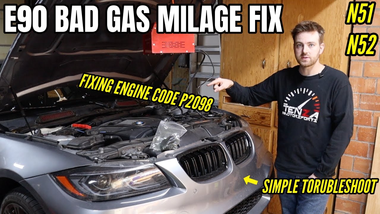 У вашего BMW E90 плохой расход топлива? Диагностика и устранение ошибки P2098 в системе выбросов ...