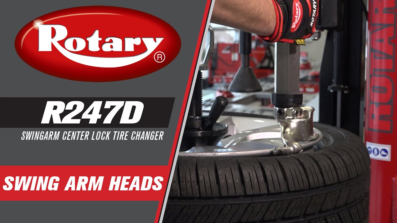 Rotary R247D Tire Changer: Swing Arm Heads