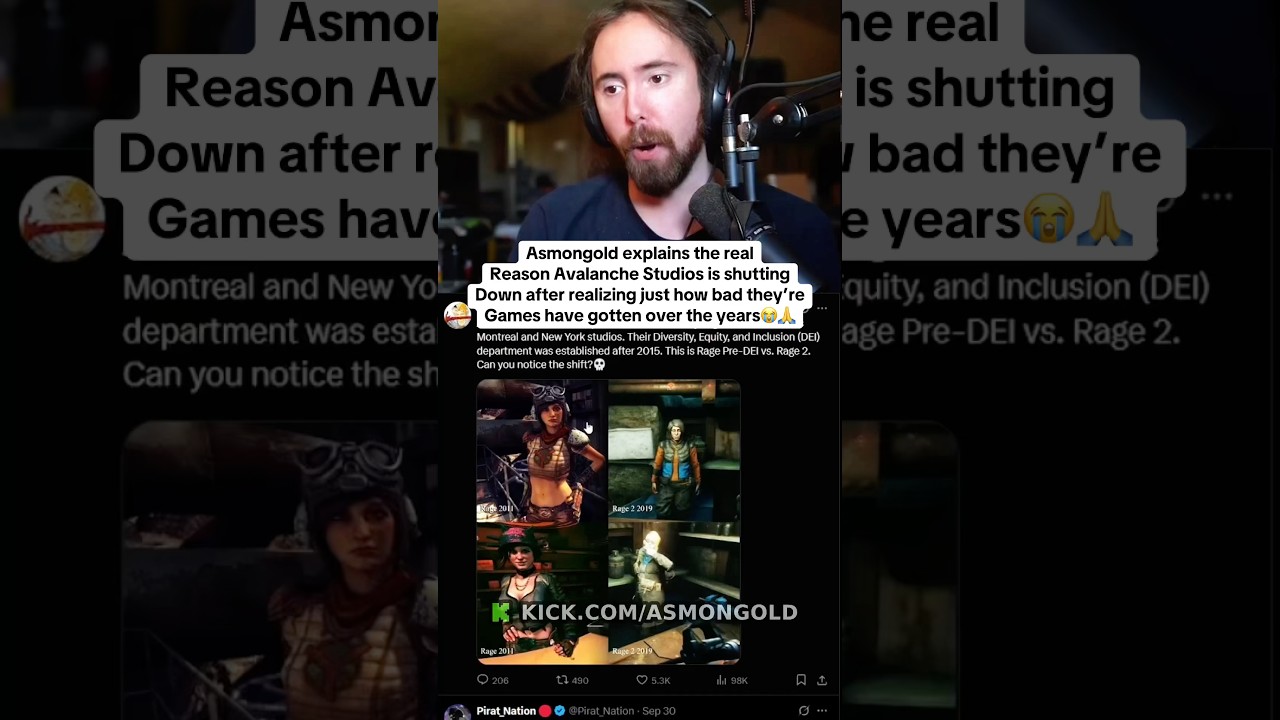 Asmongold realizes the real reason why Avalanche Studios is shutting down🫣🙏 