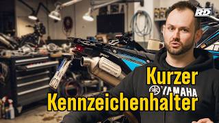 Kurzer Kennzeichenhalter Yamaha Tenere 700