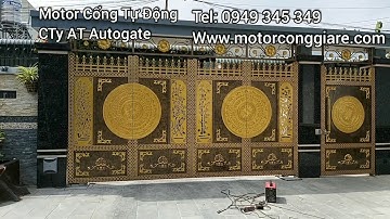 Cửa cổng sắt đẹp tự đóng mở - mô tơ đóng mở cửa cổng | motor cổng tự động giá rẻ | lắp đặt cửa cổng