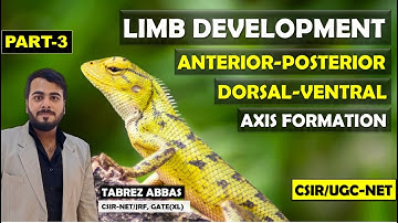 LIMB DEVELOPMENT- ANTERIOR-PSTERIOR & DORSAL-VENTRAL AXIS || PART-3 || UNIT-5 || CSIR/UGC-NET JRF