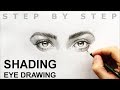 How to draw  shading  eye drawing